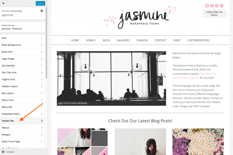 Change Top Menu Bar / Header Menu Bar Font Size Knowledge Base